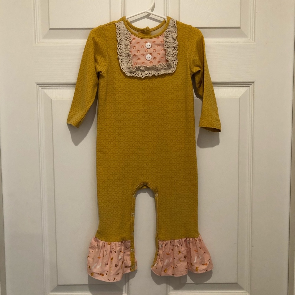 Ricrac and Ruffles Romper, 24 Months